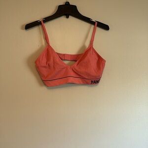HANES BRALETTE, size 2X, pink & black